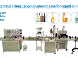 Automatic 6 Heads Filling Machine for 500ml Oil Alcohol Chemical Liquid Lotion Capping & Labeling Filling Line