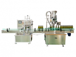 SFGZX254 Automatic 4 Heads Magnetic Pump Olive Oil Filling Machine with Bottle Capping and Vibratory Cap Sorting System